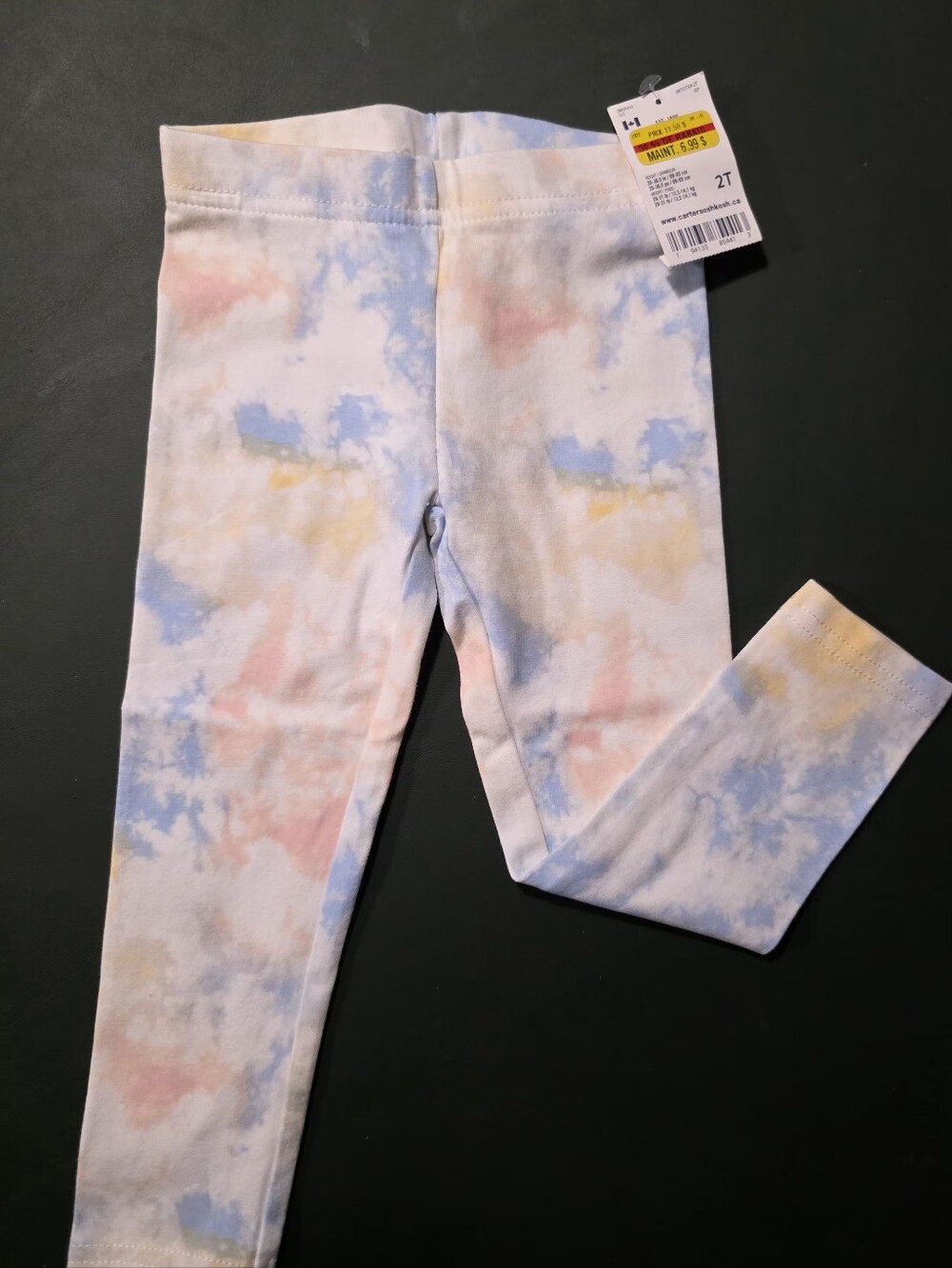 OshKosh B'gosh Pastel Tie-Dye Leggings - Blue, Pink, Yellow